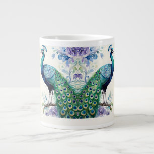 Wasserfarbe Peacock Jumbo-Tasse