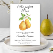 Wasserfarbe Perfektes Pear Floral Brautparty