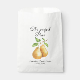 Wasserfarbe Perfektes Pear Floral Brautparty Geschenktütchen