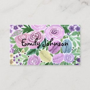 Wasserfarbe, persönliche Karte