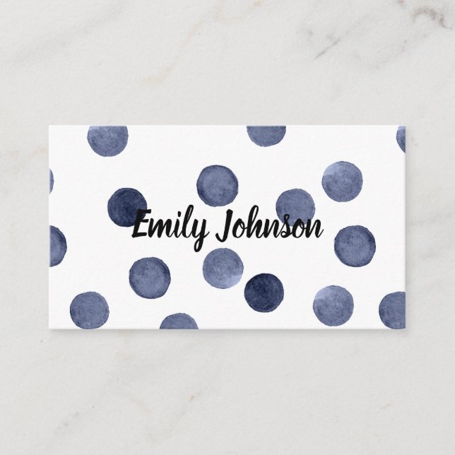 Wasserfarbe, persönliche Karte (Vorderseite)