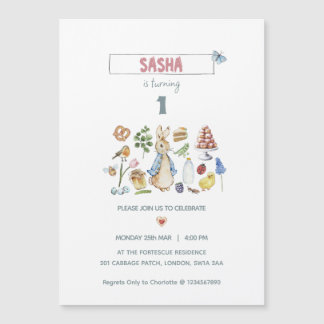 Wasserfarbe Peter des Kaninchens Magneteinladung