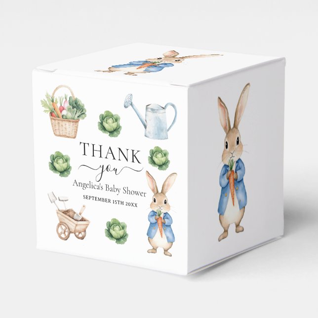 Wasserfarbe Peter Rabbit Veggie Garden Kinderdusch Geschenkschachtel (Vorderseite)