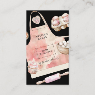 Wasserfarbe Pinke Desserts Konditor Visitenkarte