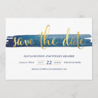 Wasserfarbe Pinselstrich Imitate Save the Date