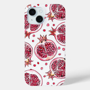 Wasserfarbe Pomegranat und Farbmuster Case-Mate iPhone Hülle