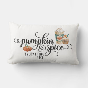 Wasserfarbe Pumpkin Gewürz & Alles Nett Lendenkissen
