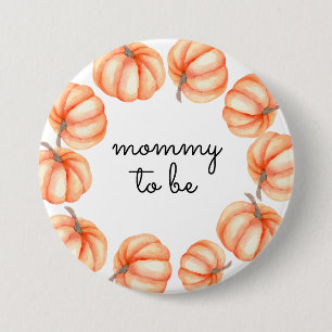 Wasserfarbe Pumpkin Mommy to Be Button