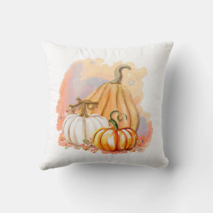 Wasserfarbe Pumpkin Trio Kissen Kissen