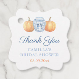 Wasserfarbe Pumpkins Ginger Jar Autumn Baby Showdu Geschenkanhänger