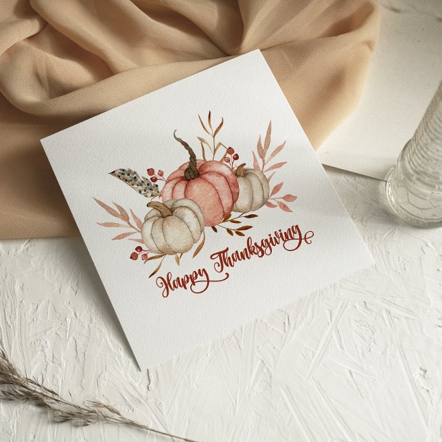 Wasserfarbe Pumpkins Glückwunschkarte (Von Creator hochgeladen)