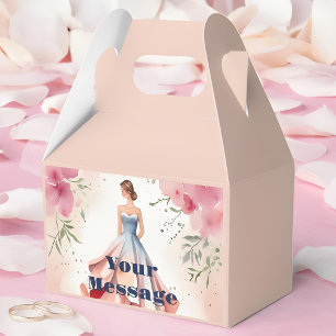 Wasserfarbe Quinceanera Feier Geschenkschachtel