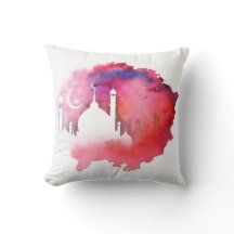 Wasserfarbe Ramadan Moschee Reds und Purzelbäume