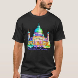 Wasserfarbe Ramadan Moschee T-Shirt