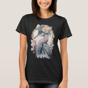 Wasserfarbe Reiher Süßwasser Vogelbeobachtung Blum T-Shirt
