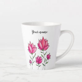 Wasserfarbe Rosa Blume Mädchenname Milchtasse