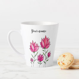 Wasserfarbe Rosa Blume Mädchenname Milchtasse