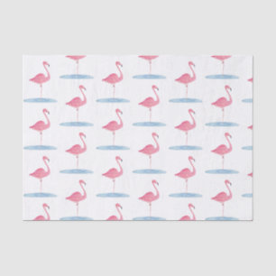 Wasserfarbe Rosa Flamingo Seidenpapier
