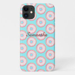 Wasserfarbe Rosa glänzende Sprinkle Donuts Case-Mate iPhone Hülle