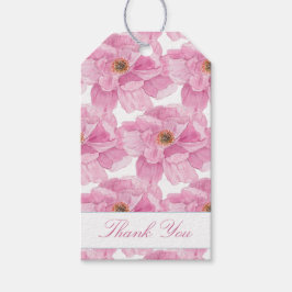 Wasserfarbe Rosa Peere Geschenkanhänger