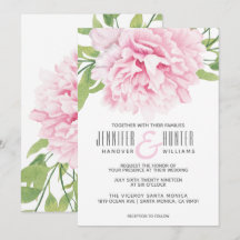 Wasserfarbe Rosa Pénées Floral | Hochzeit