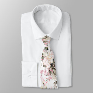 Wasserfarbe Rosa Rosa Gum Eukalyptus Neck Krawatte
