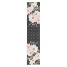 Wasserfarbe Rosa Schwarz-weiße Polka Dosen