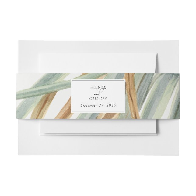 Wasserfarbe Rustikale, neutrale Boho Botanische Ho Einladungsbanderole (Vorderseite Beispiel)