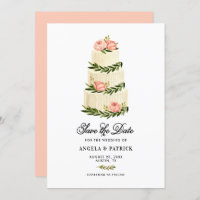 Wasserfarbe Rustikaler gestufter Kuchen