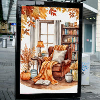 Wasserfarbe Rustikaler Herbst Lesen Nook
