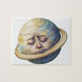 Wasserfarbe Saturn Himmelsbild