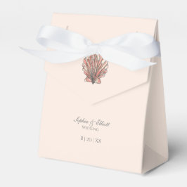 Wasserfarbe Seashell Beach Hochzeit Geschenkschachtel