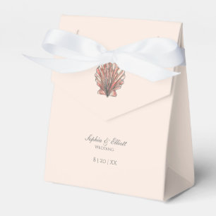 Wasserfarbe Seashell Beach Hochzeit Geschenkschachtel