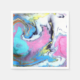 Wasserfarbe Serviette