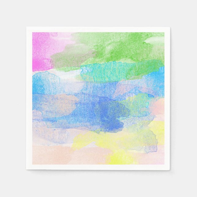 Wasserfarbe Serviette (Vorderseite)