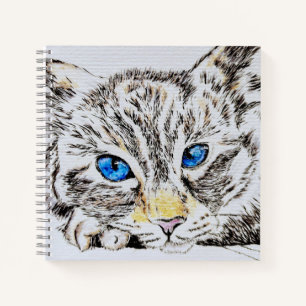 Wasserfarbe Siamese Ragdoll Cat Notizbuch
