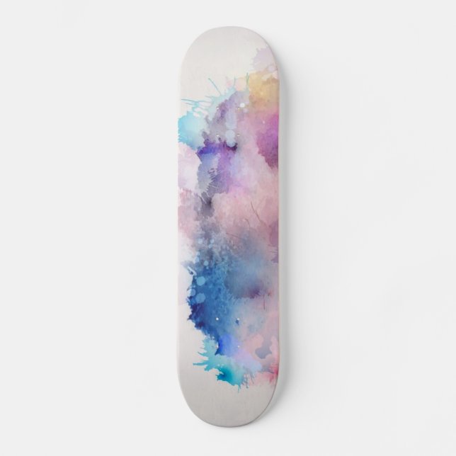 Wasserfarbe Skateboard (Vorderseite)