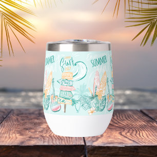 Wasserfarbe Sommersurf Party