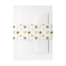 Wasserfarbe Sonnenblumen in Blumen Blumenzehen Einladungsbanderole