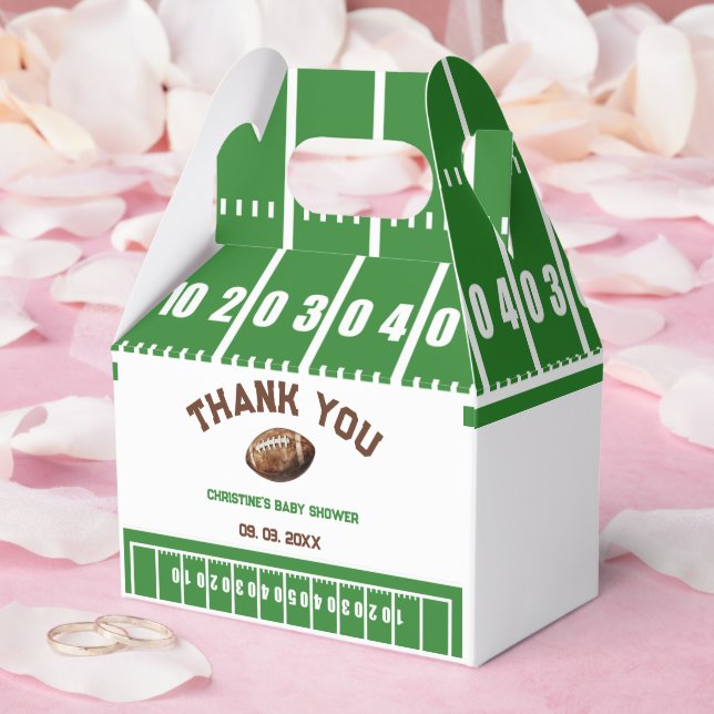 Wasserfarbe Sport Football Baby Dusche Geschenkschachtel (Hochzeit)