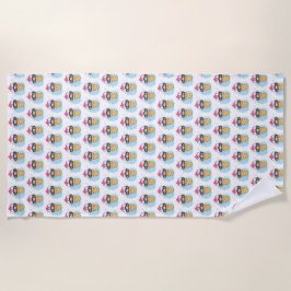 Wasserfarbe Strandtuch