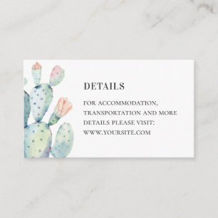 Wasserfarbe Succulents Details. Hochzeitskaktus Begleitkarte