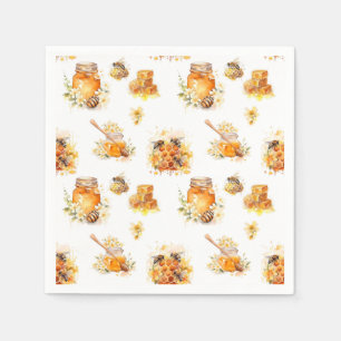 Wasserfarbe Süße Honig Serviette