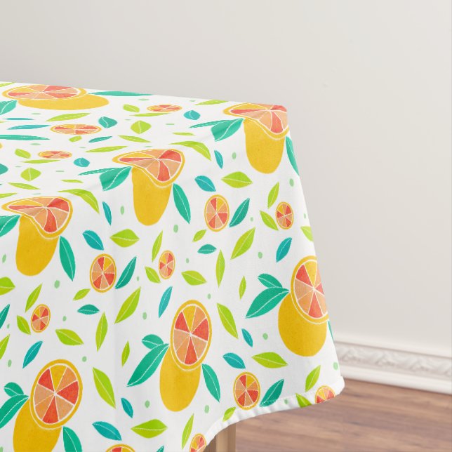 Wasserfarbe Süße Orangen Muster Tischdecke (Beispiel)