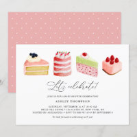 Wasserfarbe Süßkuchen Babydusche Brunch