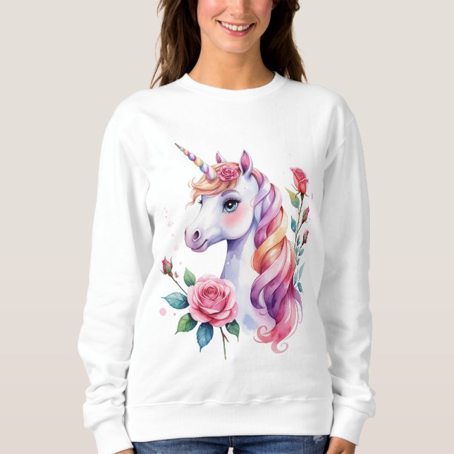 Wasserfarbe Sweatshirt (Vorderseite)
