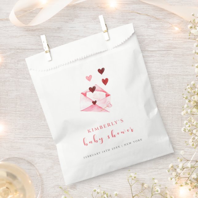 Wasserfarbe Sweet Heart Letter Kinderdusche Geschenktütchen (Ausgeschnitten)