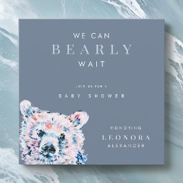 Wasserfarbe Teddy Bear Baby Dusche Einladung
