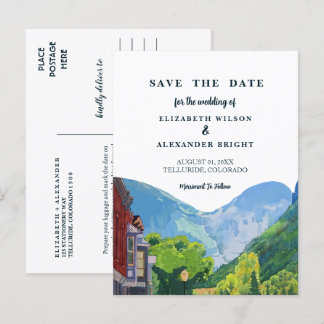 Wasserfarbe Telluride Colorado Hochzeit Einladung Postkarte