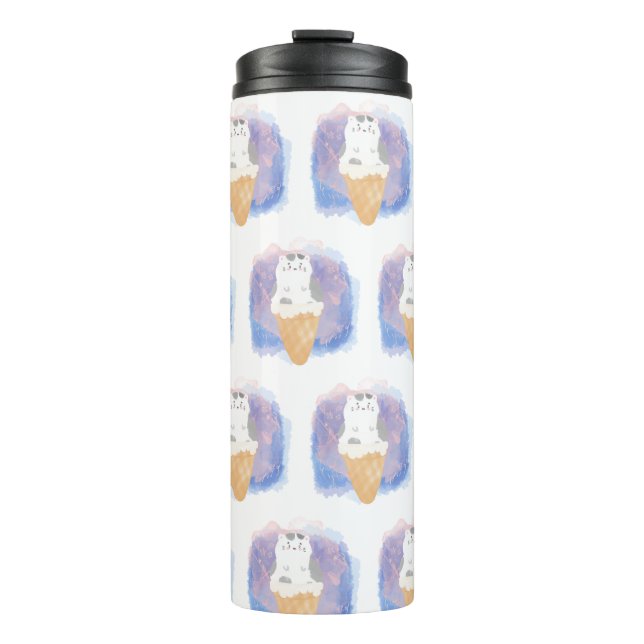 Wasserfarbe Thermosbecher (Vorderseite)